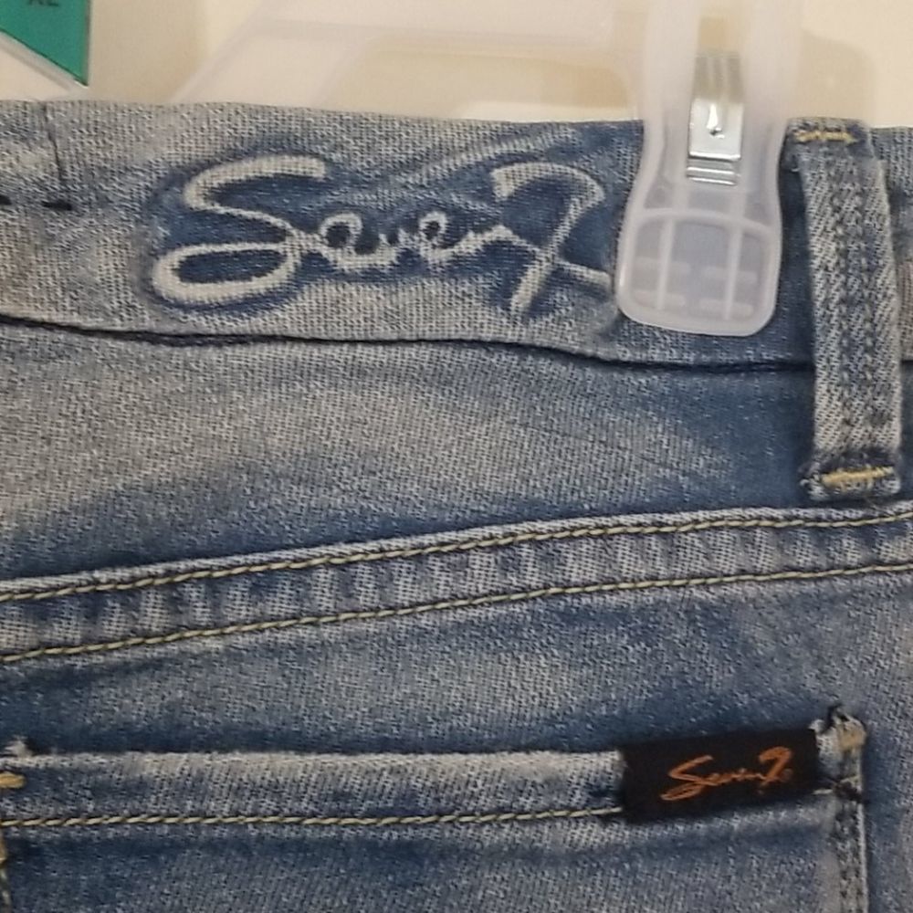 Seven 7 distressed boot cut jeans - Picture 3 of 8